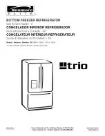 Preview for 1 page of Kenmore 7854 - Elite 25 cu. Ft. Trio Bottom Freezer Refrigerator Use And Care Manual