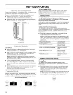 Предварительный просмотр 10 страницы Kenmore 7857 - Elite 24.8 cu. Ft. Bottom Freezer Refrigerator Use And Care Manual