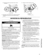 Предварительный просмотр 61 страницы Kenmore 7857 - Elite 24.8 cu. Ft. Bottom Freezer Refrigerator Use And Care Manual