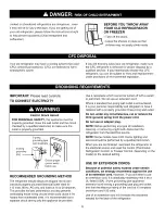 Preview for 6 page of Kenmore 7873 - Elite 24.7 cu. Ft. Bottom-Freezer Refrigerator Use And Care Manual