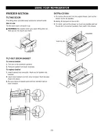 Preview for 23 page of Kenmore 7873 - Elite 24.7 cu. Ft. Bottom-Freezer Refrigerator Use And Care Manual