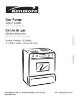 Предварительный просмотр 1 страницы Kenmore 790.3668 Series Use & Care Manual