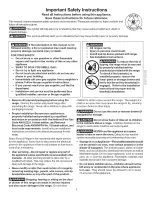 Предварительный просмотр 3 страницы Kenmore 790.3668 Series Use & Care Manual