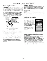 Preview for 6 page of Kenmore 790.4030 SERIES Use & Care Manual