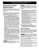 Preview for 3 page of Kenmore 790.41081891 Installation Instructions Manual