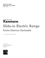 Preview for 1 page of Kenmore 790.42542310 Use & Care Gude