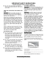 Preview for 6 page of Kenmore 790.4255 series Use & Care Manual