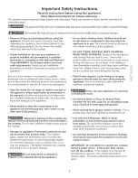 Preview for 3 page of Kenmore 790.4406 Series Use & Care Manual