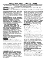 Preview for 3 page of Kenmore 790.4511 Series Use & Care Manual