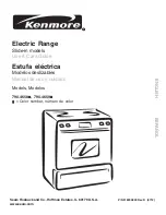 Предварительный просмотр 1 страницы Kenmore 790.4658 Series Use And Care Manual