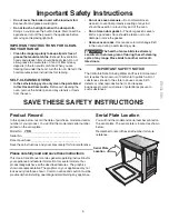 Preview for 5 page of Kenmore 790.4670 Series Use & Care Manual