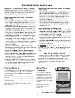 Preview for 4 page of Kenmore 790. 4790 SERIES Use & Care Manual