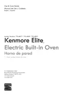 Kenmore 790.4807 Use And Care Manual предпросмотр