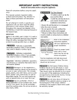 Preview for 3 page of Kenmore 790.4834 Series Use & Care Manual