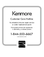 Предварительный просмотр 43 страницы Kenmore 790.4897 Series Use & Care Manual