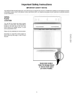 Предварительный просмотр 5 страницы Kenmore 790.61130 Use & Care Manual