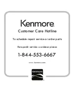 Предварительный просмотр 33 страницы Kenmore 790.7443 Series Use & Care Manual