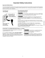 Preview for 5 page of Kenmore 790.7851 Series Use & Care Manual