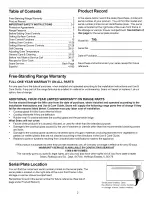 Preview for 2 page of Kenmore 790.7887 Series Use & Care Manual