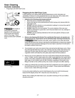 Preview for 27 page of Kenmore 790.7921 Series Use & Care Manual