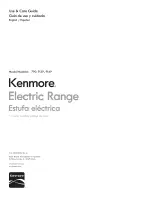 Предварительный просмотр 1 страницы Kenmore 790.9131 Series Use & Care Manual