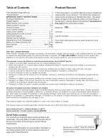 Preview for 2 page of Kenmore 790.9535* Use & Care Manual