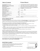 Preview for 2 page of Kenmore 790.9654 Series Use & Care Manual