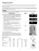 Preview for 21 page of Kenmore 790.9654 Series Use & Care Manual