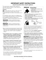 Preview for 3 page of Kenmore 790.9700 Series Use & Care Manual