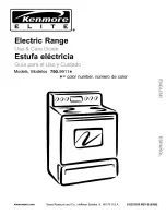 Предварительный просмотр 1 страницы Kenmore 790.9911. Use & Care Manual