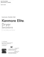 Предварительный просмотр 1 страницы Kenmore 7900 Use & Care Manual