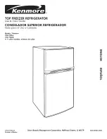 Kenmore 7901 - 19.0 cu. Ft. Top Freezer Refrigerator Use And Care Manual preview