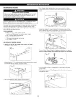 Предварительный просмотр 11 страницы Kenmore 7901 - 19.0 cu. Ft. Top Freezer Refrigerator Use And Care Manual