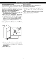 Предварительный просмотр 15 страницы Kenmore 7901 - 19.0 cu. Ft. Top Freezer Refrigerator Use And Care Manual