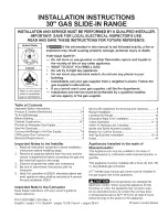 Preview for 1 page of Kenmore 79032602310 Installation Instructions Manual