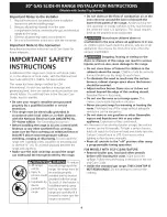 Preview for 4 page of Kenmore 79036692506 Installation Instructions Manual