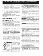 Предварительный просмотр 4 страницы Kenmore 79041032803 Installation Instructions Manual