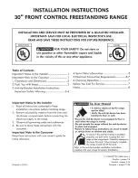 Preview for 1 page of Kenmore 79041313410 Installation Instructions Manual