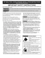 Preview for 2 page of Kenmore 79042603310 Installation Instructions Manual