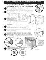 Предварительный просмотр 3 страницы Kenmore 79046622505 Installation Instructions Manual