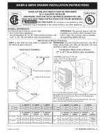 Preview for 1 page of Kenmore 79049283000 Installation Instructions Manual