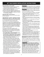 Preview for 2 page of Kenmore 79078012000 Installation Instructions Manual