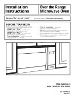 Preview for 1 page of Kenmore 79080372310 Installation Instructions Manual