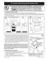 Preview for 1 page of Kenmore 79098052003 Installation Instructions Manual