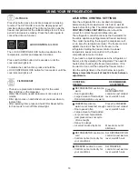 Preview for 18 page of Kenmore 795.5101 Series Use & Care Manual