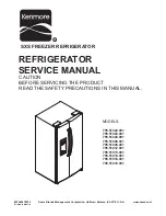 Kenmore 795.51012.001 Service Manual предпросмотр