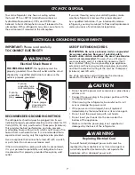 Preview for 7 page of Kenmore 795.5185 series Use & Care Manual