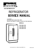 Предварительный просмотр 1 страницы Kenmore 795.58822.900 Service Manual