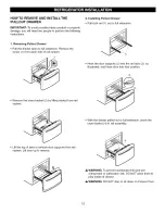 Предварительный просмотр 12 страницы Kenmore 795.6500 Series Use & Care Manual