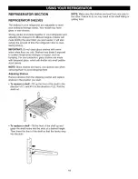 Предварительный просмотр 19 страницы Kenmore 795.6500 Series Use & Care Manual